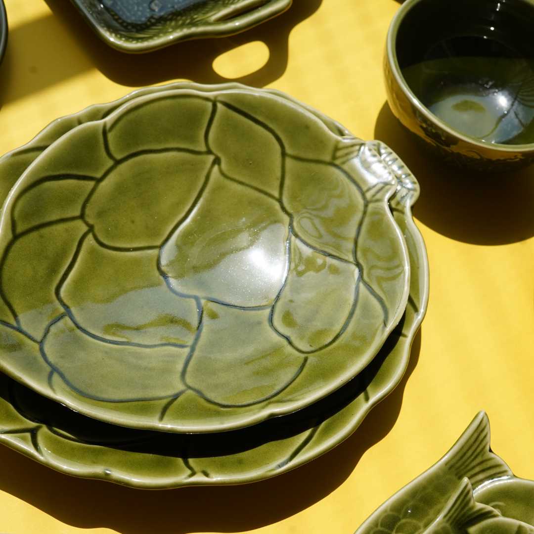 Paris Medium Ceramic Floral Artistic Platter Amalfiee Ceramics