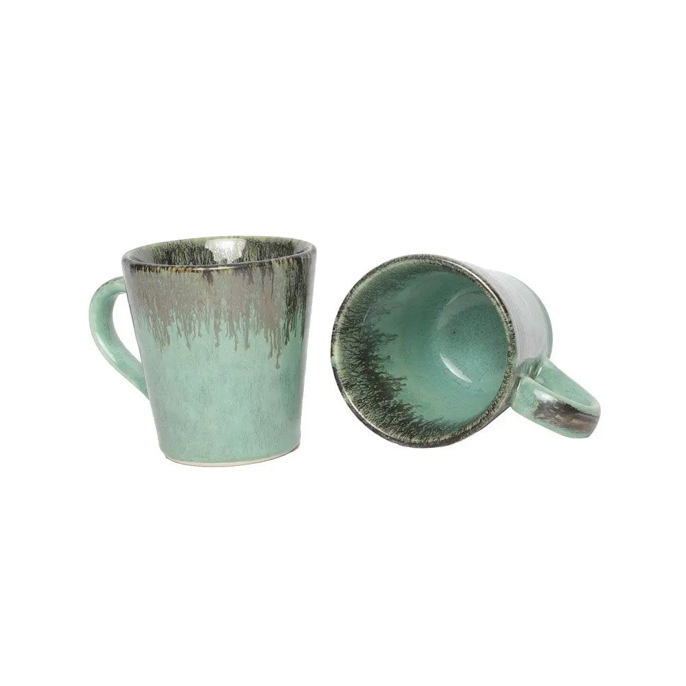 Peppermint Ceramic Coffee Mugs (Set of 2) Amalfiee_Ceramics