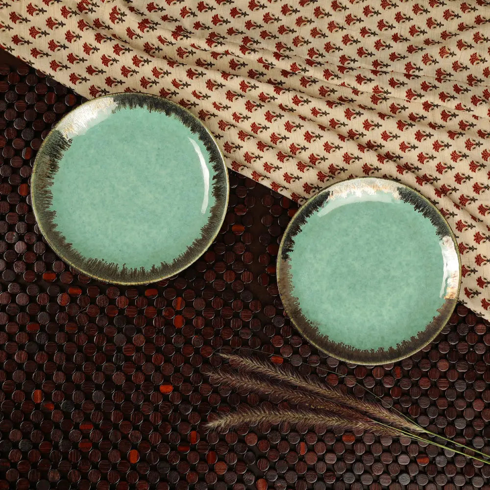 Peppermint Ceramic Dinner Plates Amalfiee_Ceramics