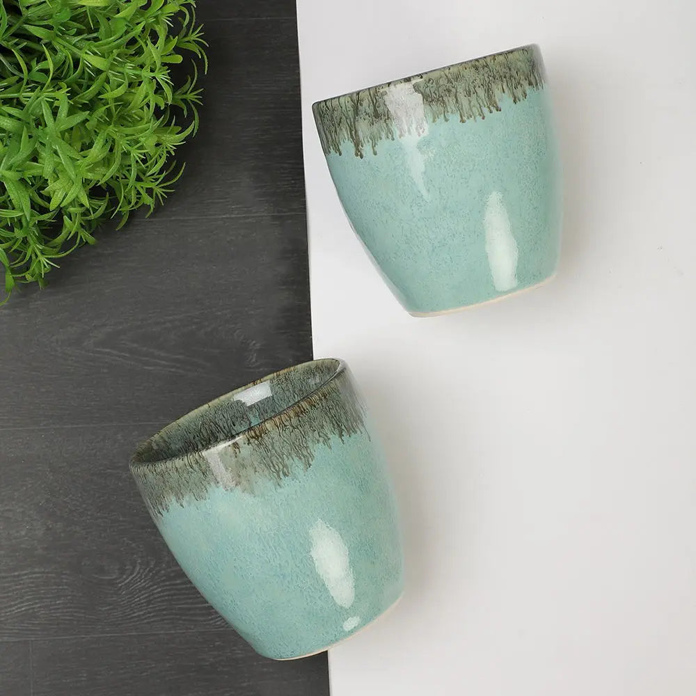 Peppermint Ceramic Drinking Glasses Amalfiee_Ceramics
