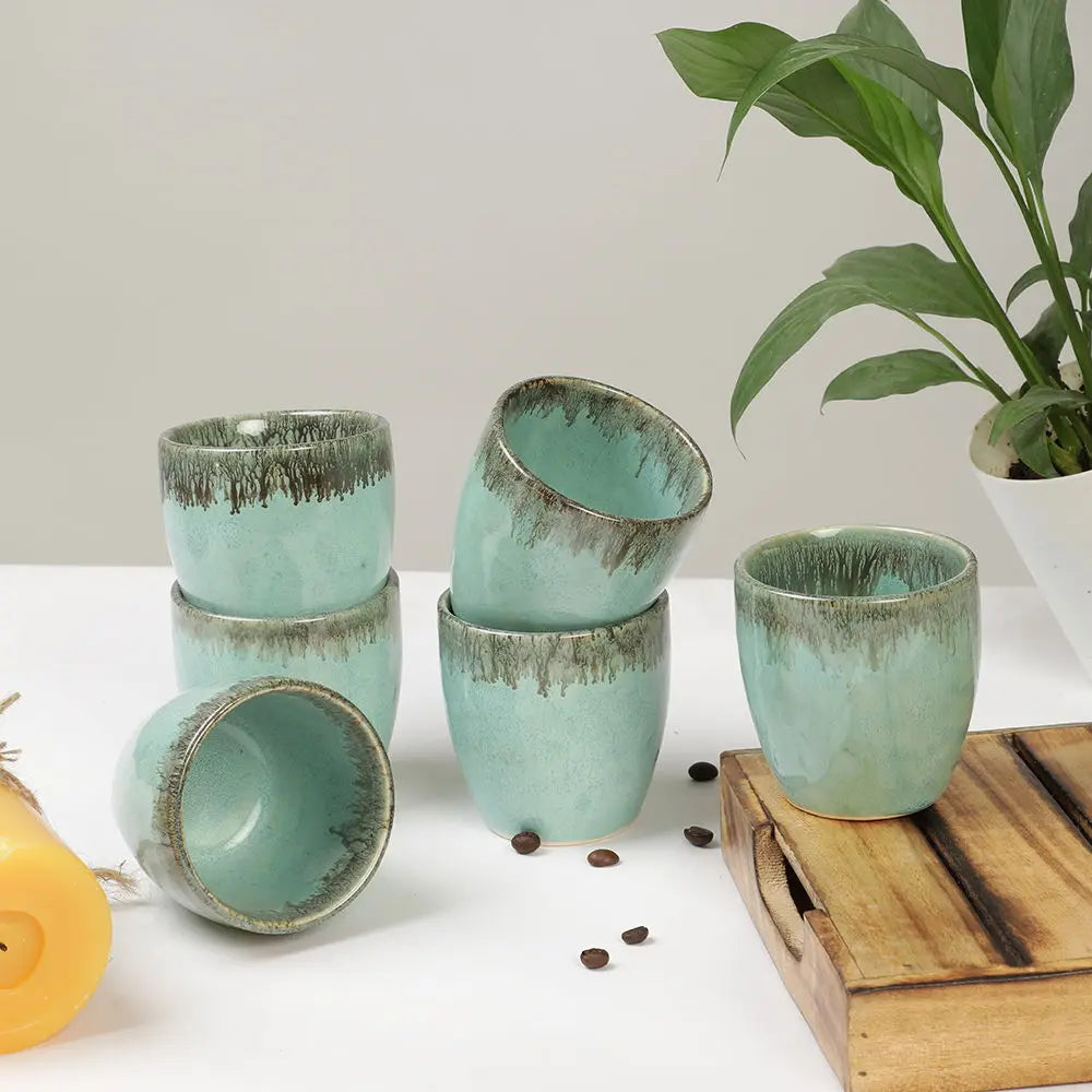Peppermint Ceramic Drinking Glasses Amalfiee_Ceramics