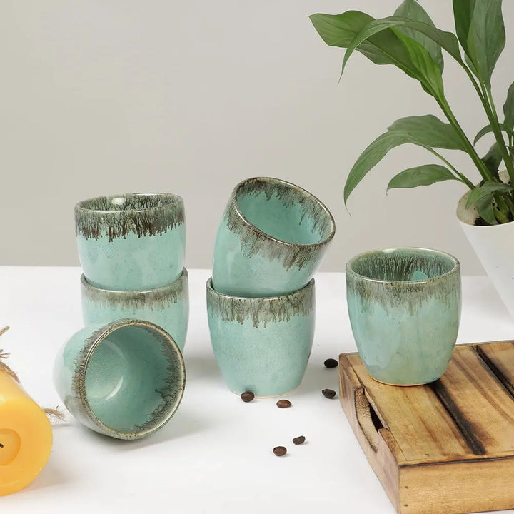 Peppermint Ceramic Drinking Glasses Amalfiee_Ceramics
