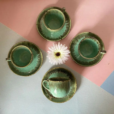 Peppermint Ceramic Tea Cup and Saucer Amalfiee_Ceramics