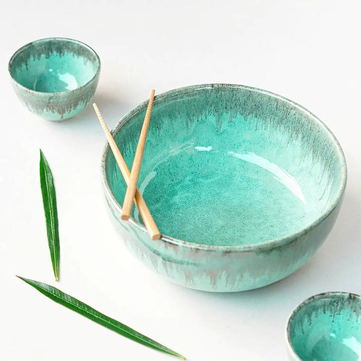 Peppermint Exclusive Ceramic Bowl Set of 3 Amalfiee_Ceramics