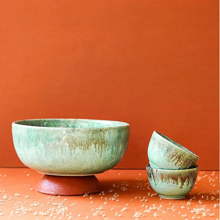 Peppermint Exclusive Ceramic Bowl Set of 3 Amalfiee_Ceramics