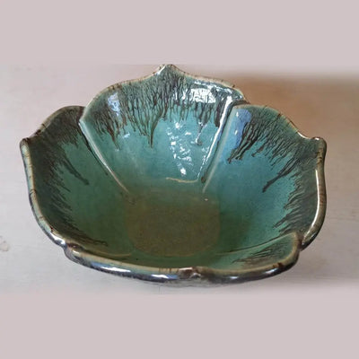 Peppermint Exclusive Lotus Ceramic Serving Bowl Amalfiee_Ceramics