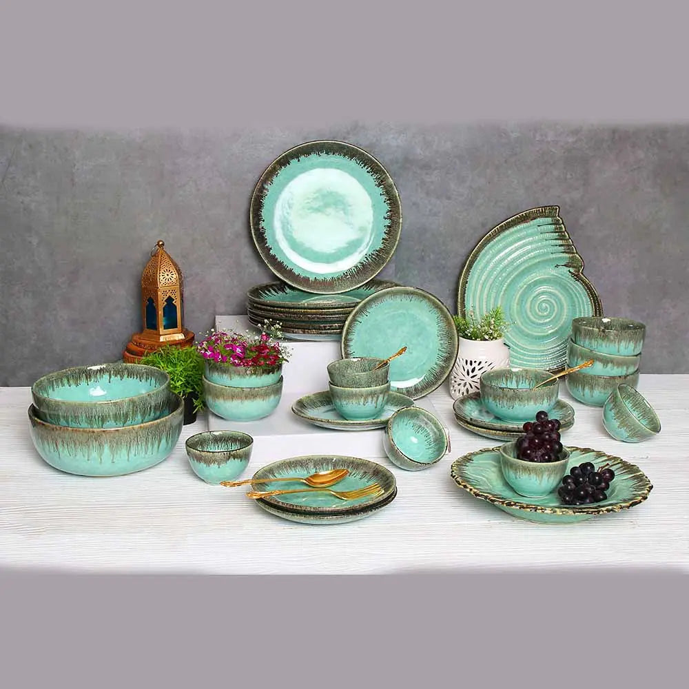 Peppermint Grand Premium Ceramic Dinner Set 28pc Amalfiee_Ceramics