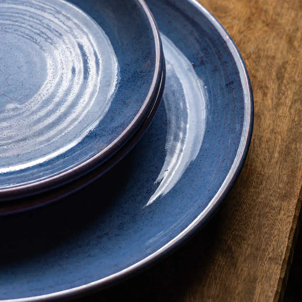 Periwinkle Ceramic Dinner Plates Set of 2 Amalfiee_Ceramics