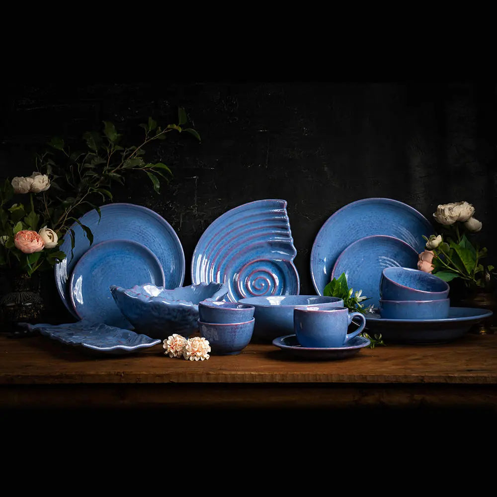 Periwinkle Ceramic Dinner Set of 20 Pcs Amalfiee_Ceramics