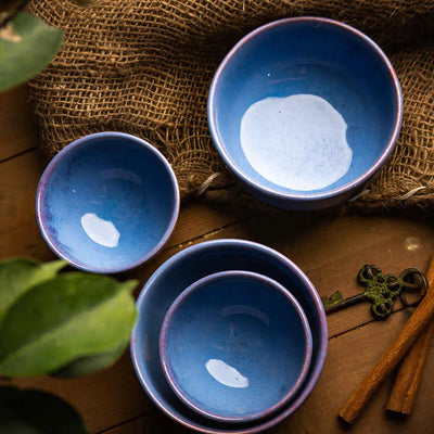 Periwinkle Ceramic Portion Bowls Set of 2 Amalfiee_Ceramics