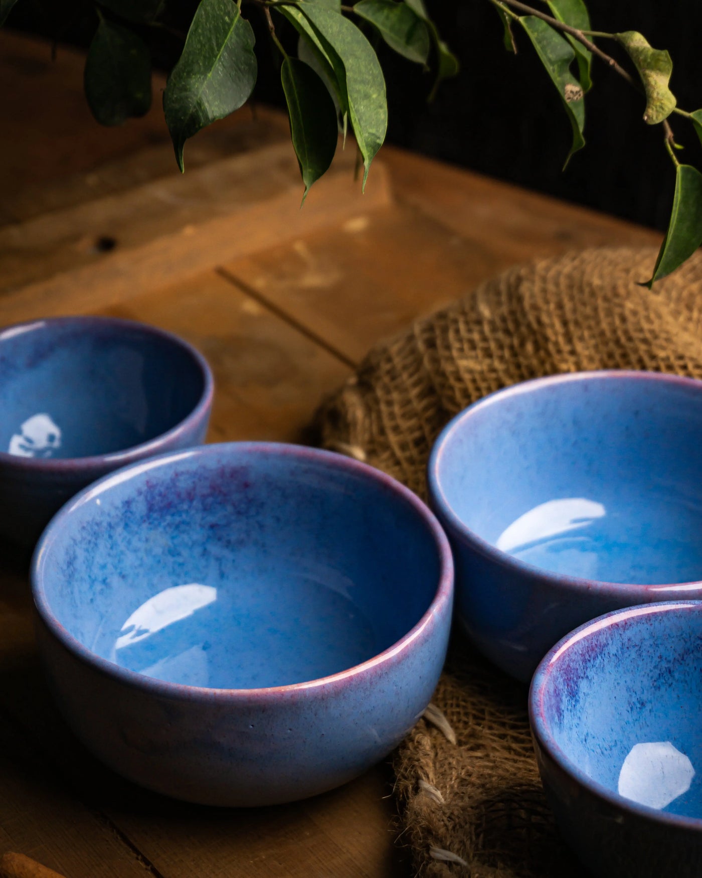 Periwinkle Ceramic Soup bowls Amalfiee_Ceramics