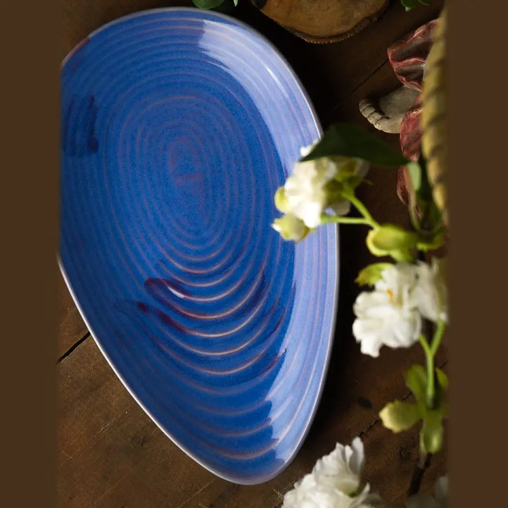 Periwinkle Exclusive Ceramics Oval Platter Amalfiee_Ceramics