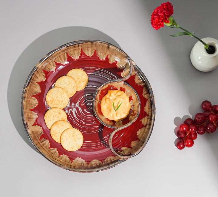Raajsi Ceramic Chip &amp; Dip Platter Amalfiee Ceramics