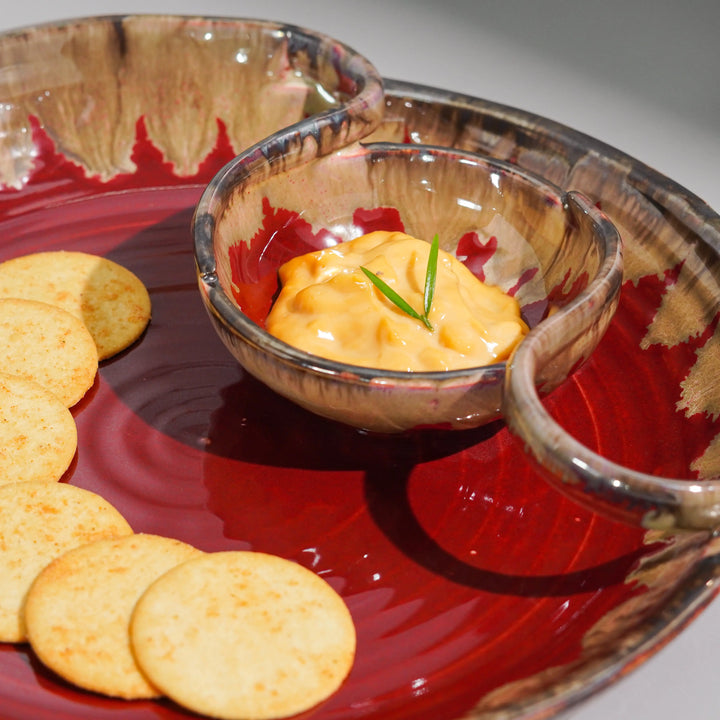 Raajsi Ceramic Chip &amp; Dip Platter Amalfiee Ceramics