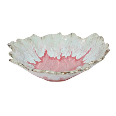 Rouge  11" Ceramic Leaf Serving Bowl Amalfiee Ceramics