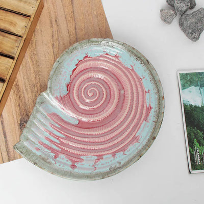 Rouge 10" Ceramic Shell Platter Amalfiee_Ceramics