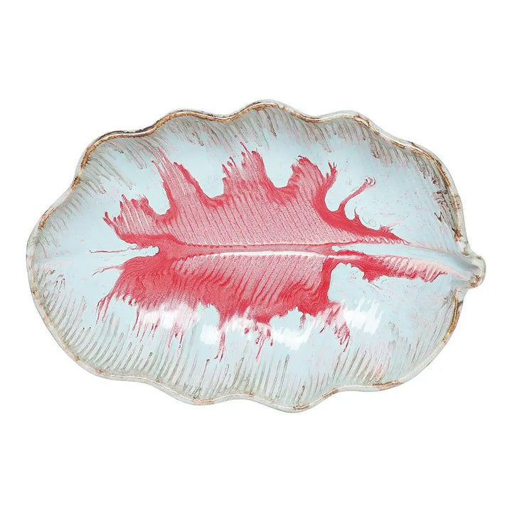 Rouge 7" Serving Leaf Ceramic Platter Bowl Amalfiee_Ceramics