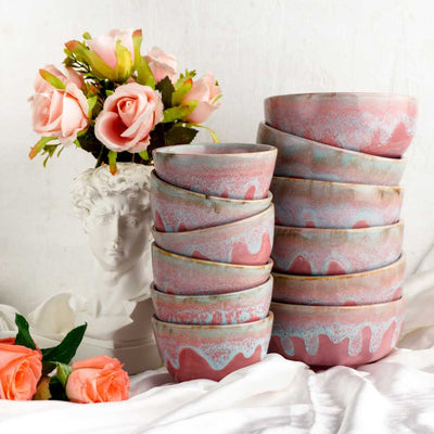 Rouge Ceramic Portion Bowls Amalfiee Ceramics