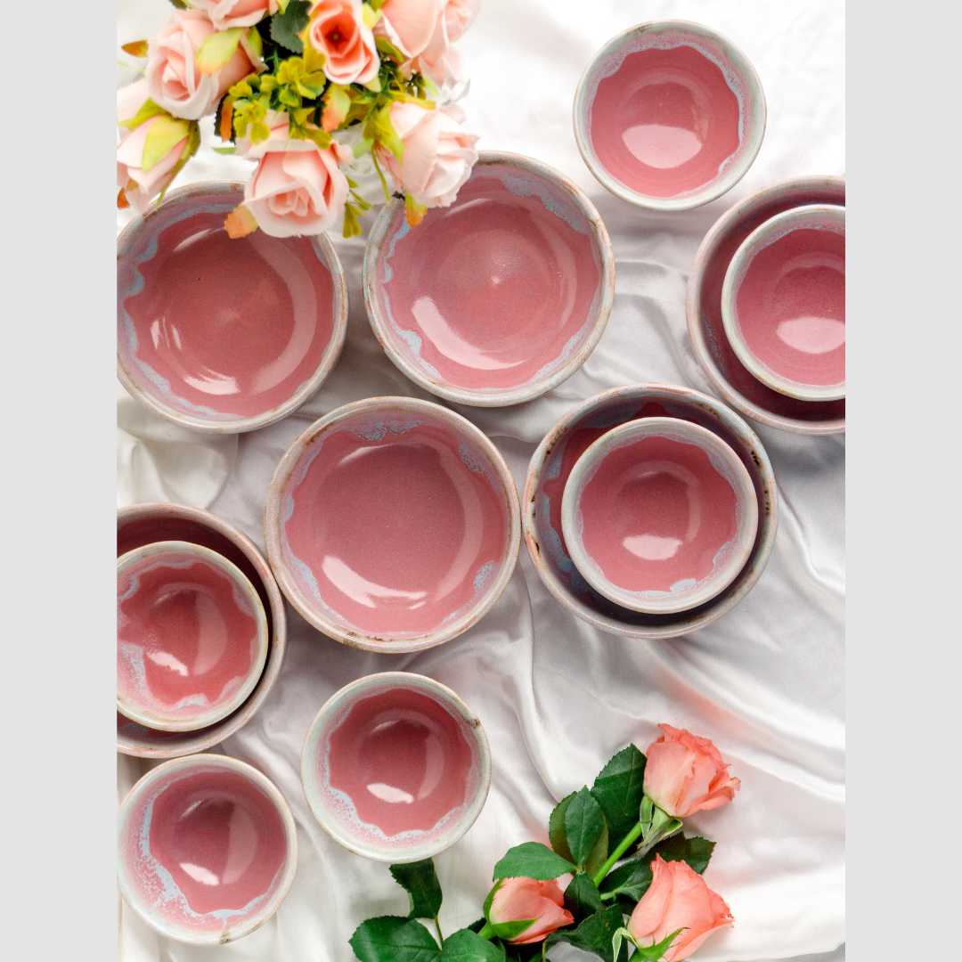 Rouge Ceramic Soup Bowls Set of 2 Amalfiee Ceramics