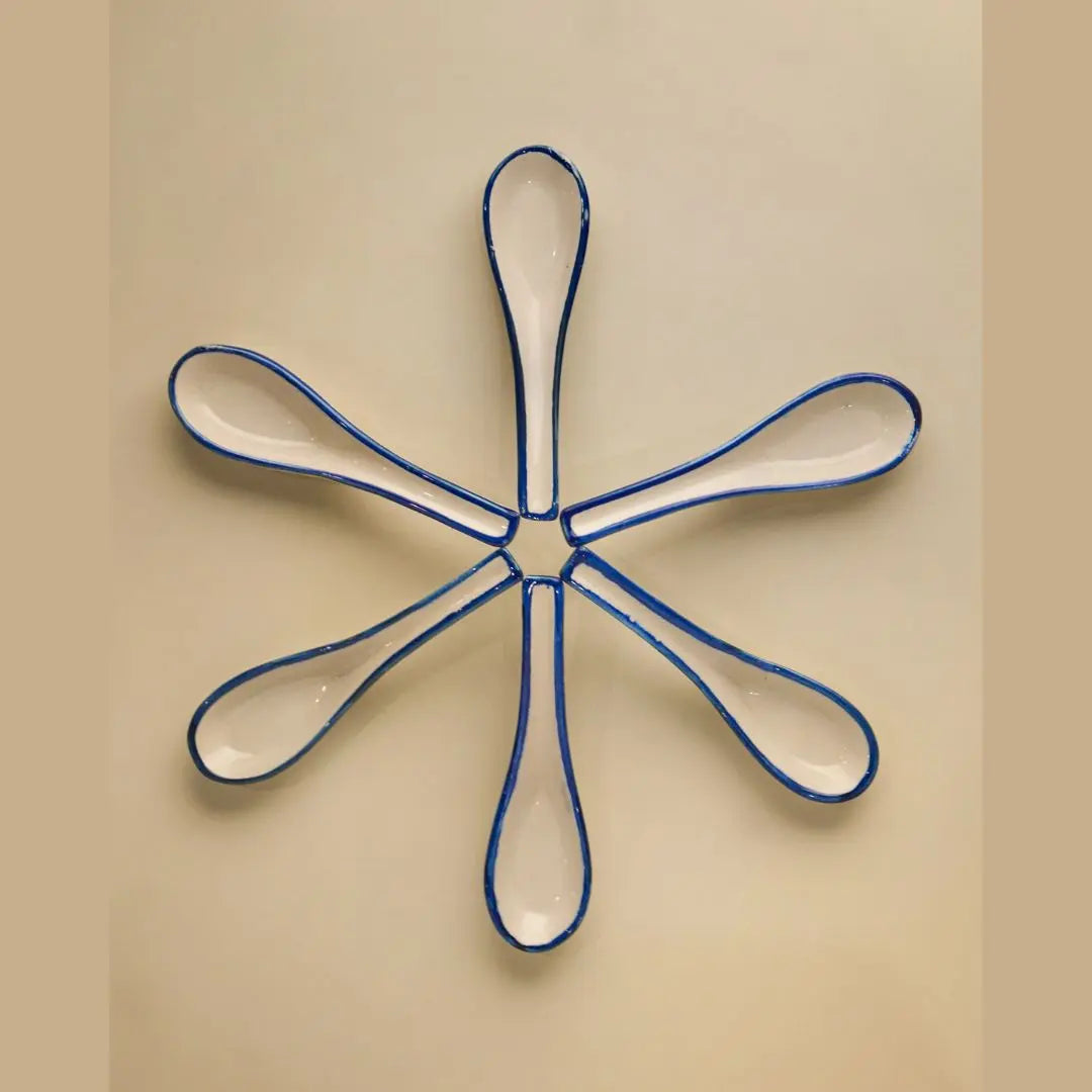 Saanha Ceramic Spoon Set of 6 Amalfiee Ceramics