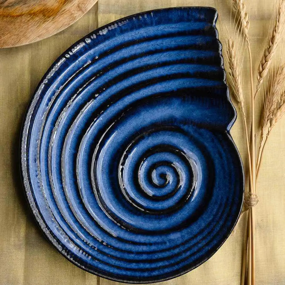 Saanjh Handmade Exclusive Ceramic Shell Platter Amalfiee_Ceramics