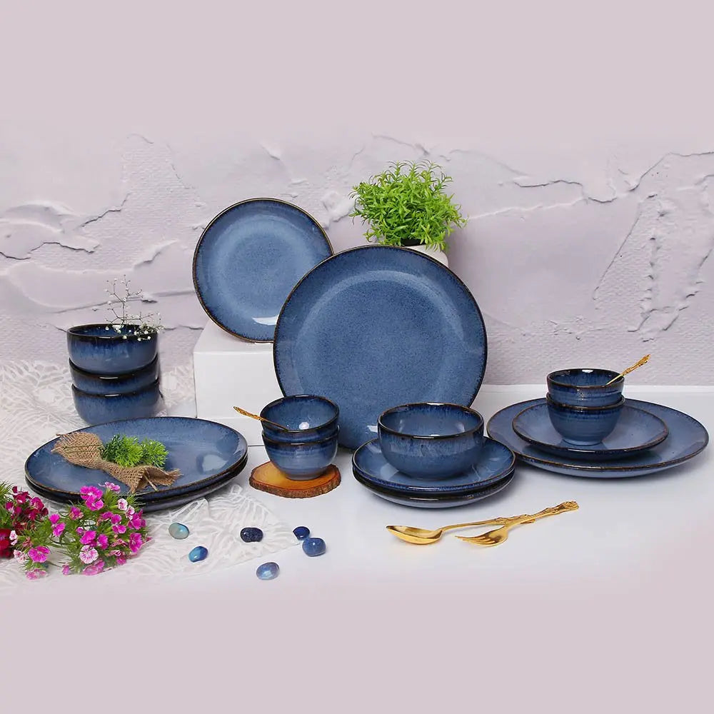 Saanjh Medium Gifting Ceramic Dinner Set of 16 Pcs Amalfiee_Ceramics
