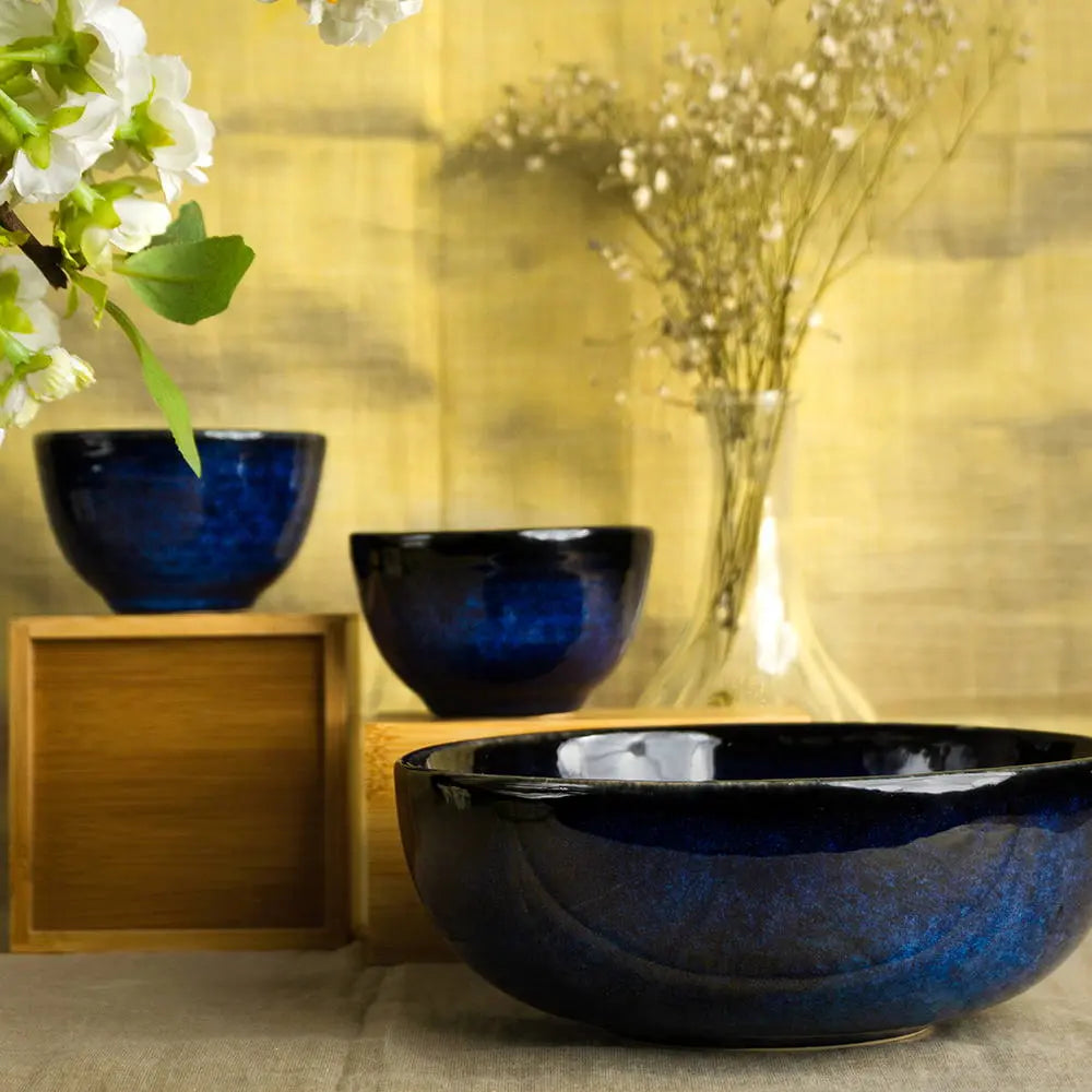 Saanjh Premium Ceramic Big Bowl Set of 3 Amalfiee_Ceramics