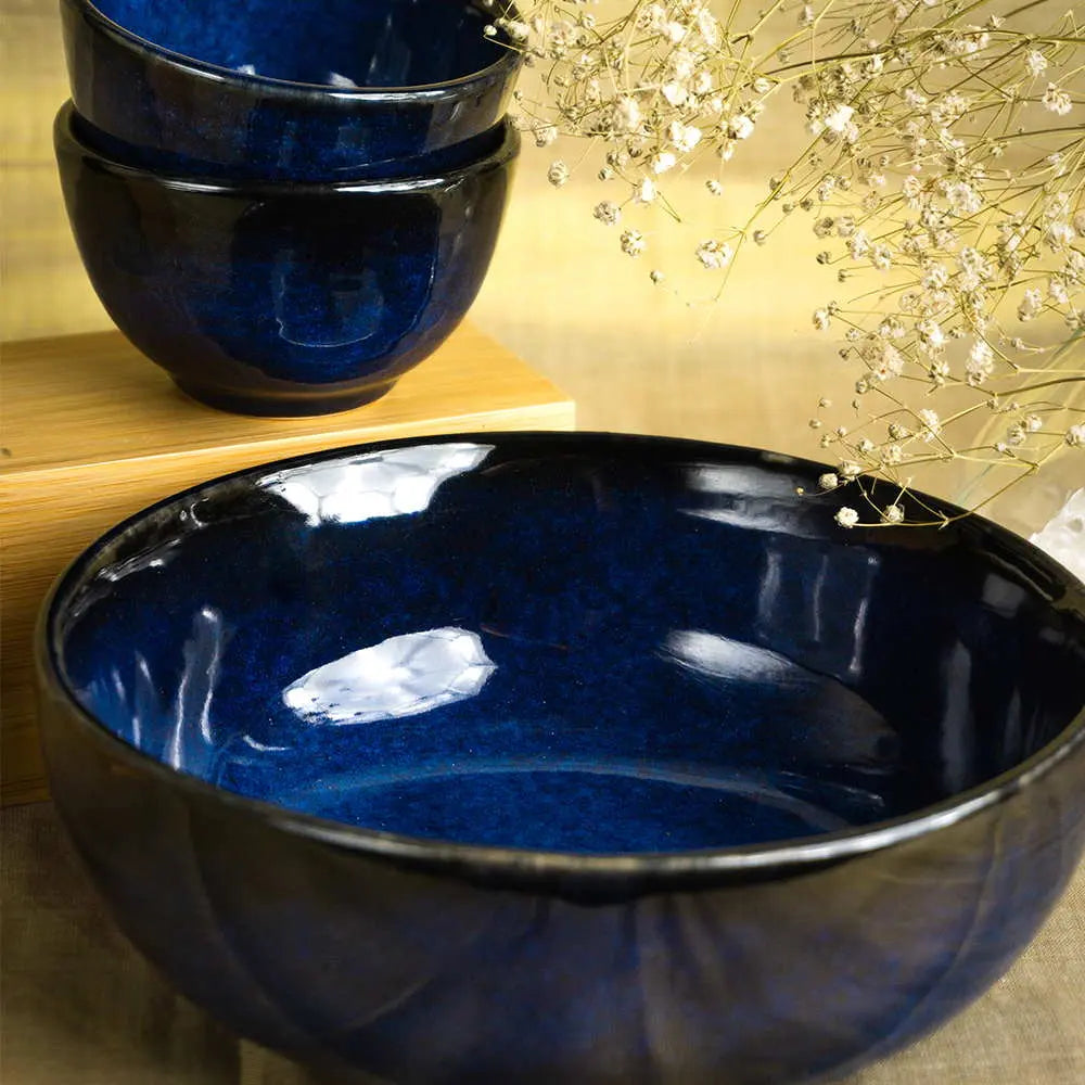 Saanjh Premium Ceramic Big Bowl Set of 3 Amalfiee_Ceramics