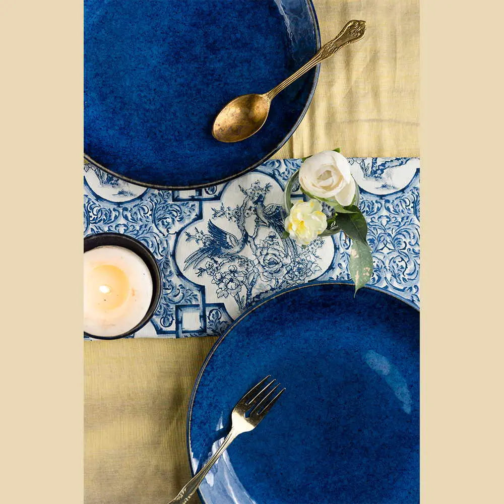 Saanjh Premium Ceramic quarter Plates Amalfiee_Ceramics