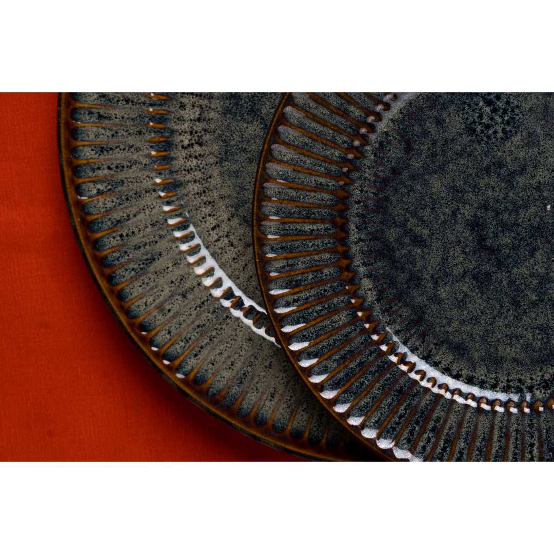 Sage Ceramic Dinner Plates (Set of 2) Amalfiee Ceramics