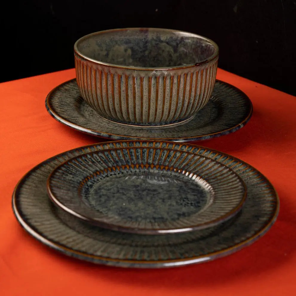 Sage Ceramic Dinner Set of 8 Pcs (for 2) Amalfiee_Ceramics