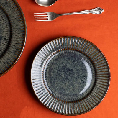 Sage Ceramic Quarter Dinner Plates (Set of 2) Amalfiee Ceramics