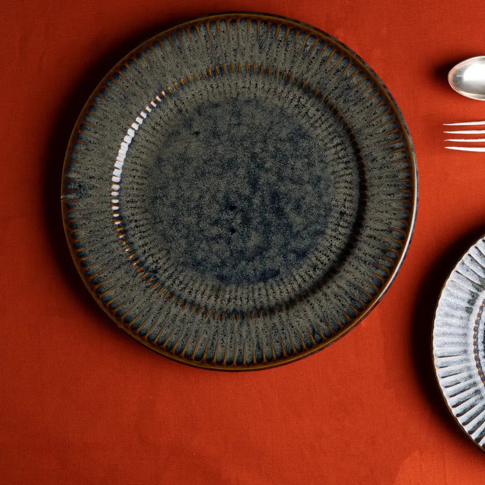 Sage Ceramic Quarter Dinner Plates (Set of 4) Amalfiee Ceramics