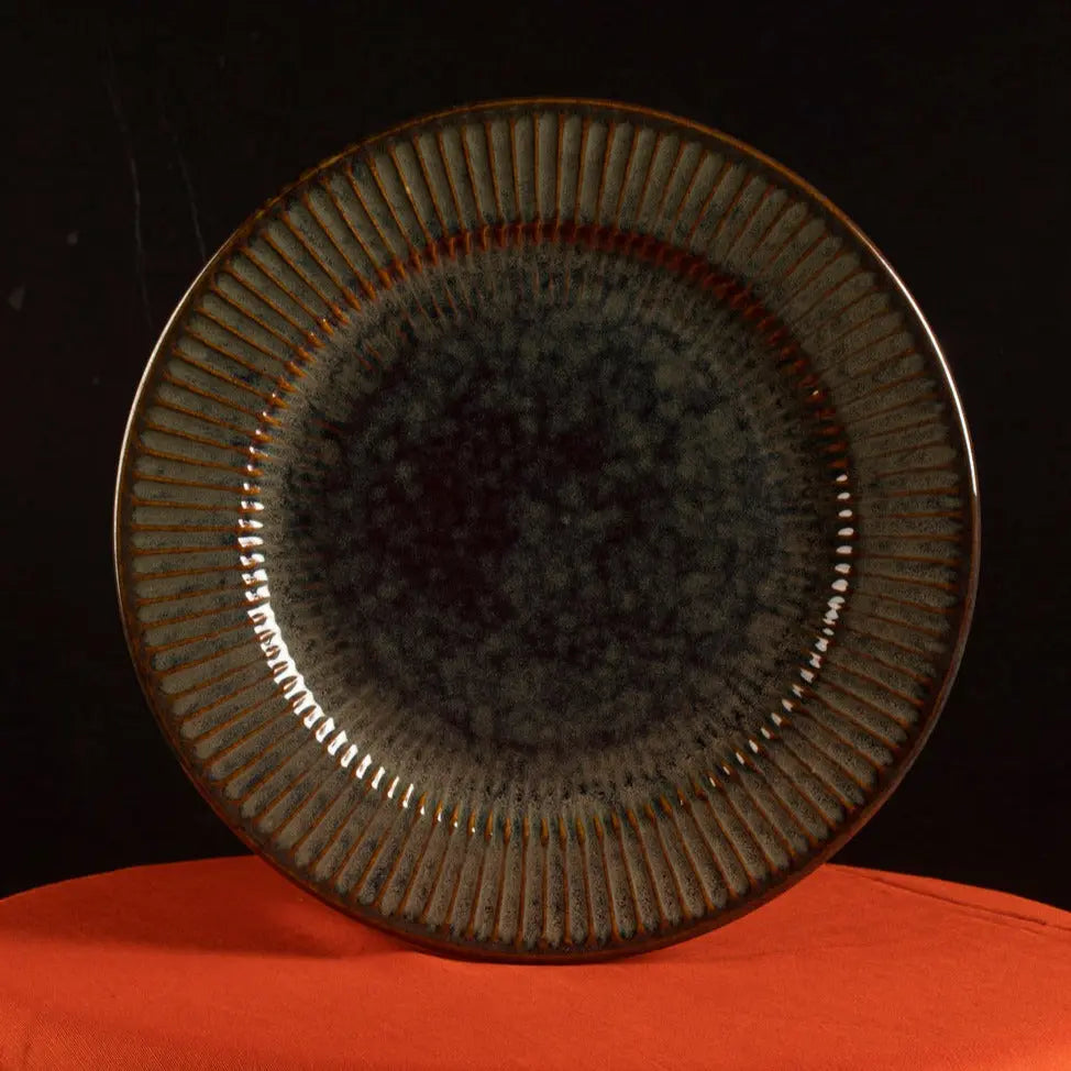 Sage Ceramic Quarter Dinner Plates (Set of 6) Amalfiee Ceramics
