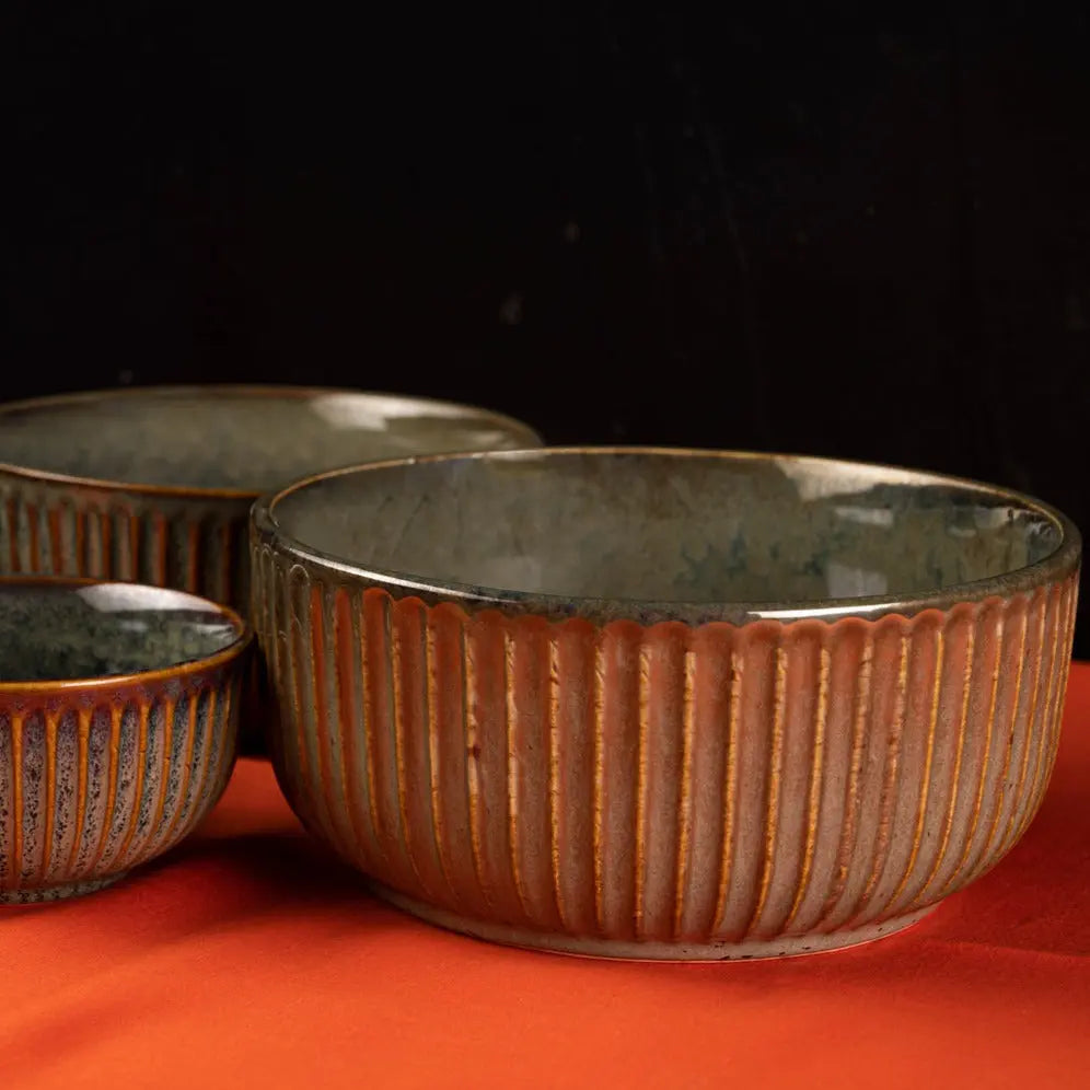 Sage Ceramic Serving Bowls Amalfiee Ceramics