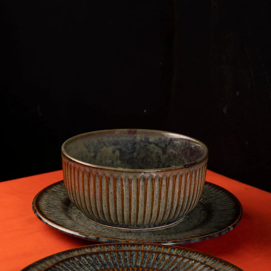 Sage Ceramic Soup Bowls (Set of 6) Amalfiee Ceramics