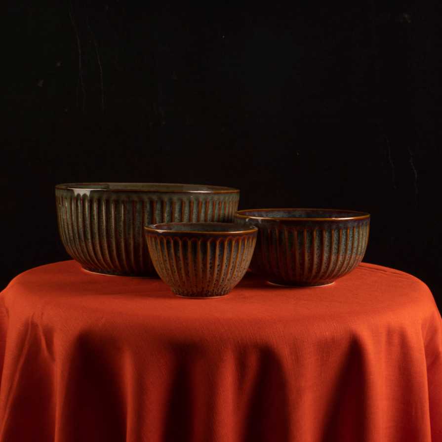 Sage Exclusive Ceramic Serving Bowls Amalfiee Ceramics