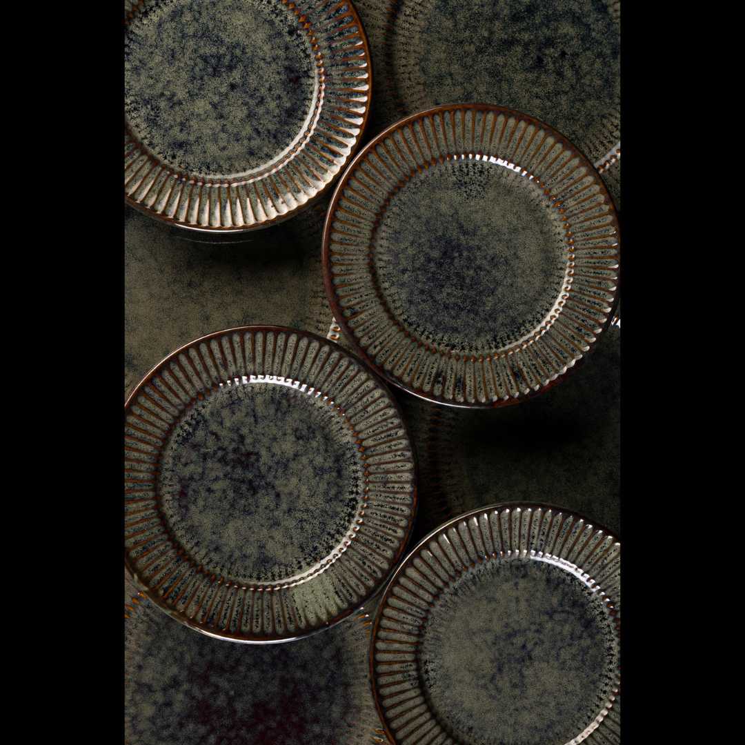 Sage Mini Ceramic Dinner set of 8 Pcs (for 4) Amalfiee_Ceramics