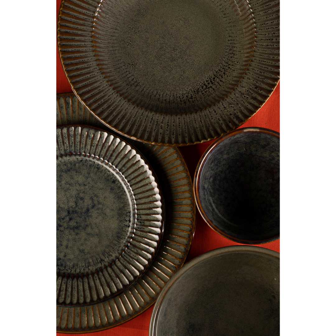 Sage Mini Ceramic Dinner set of 8 Pcs (for 4) Amalfiee_Ceramics
