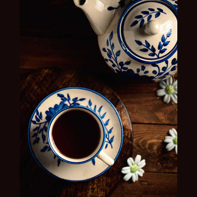 Sanaah 11pc Ceramic Tea Set Amalfiee Ceramics