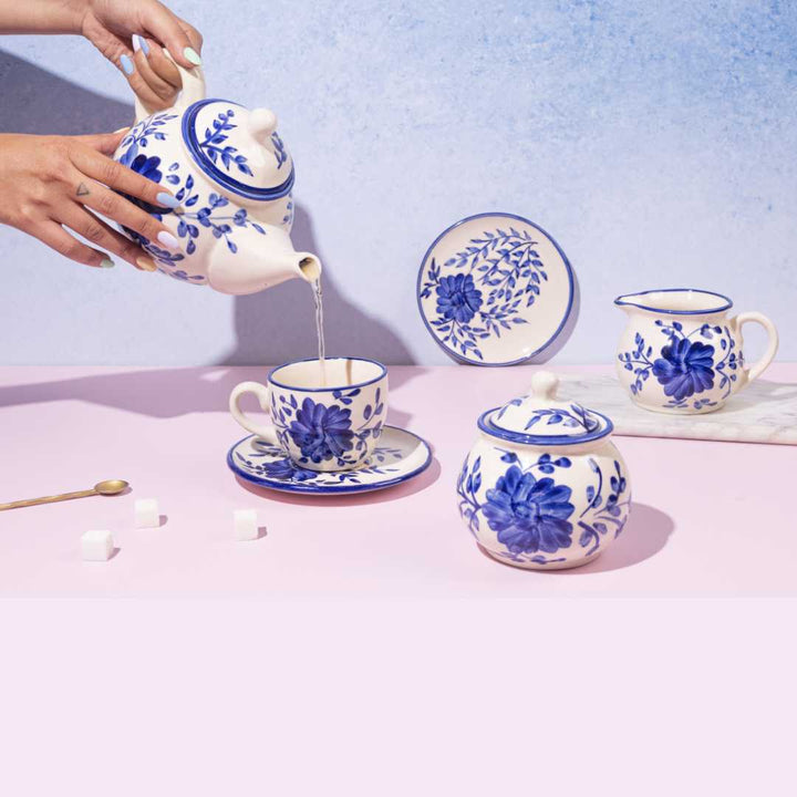 Sanaah 11pc Ceramic Tea Set Amalfiee Ceramics