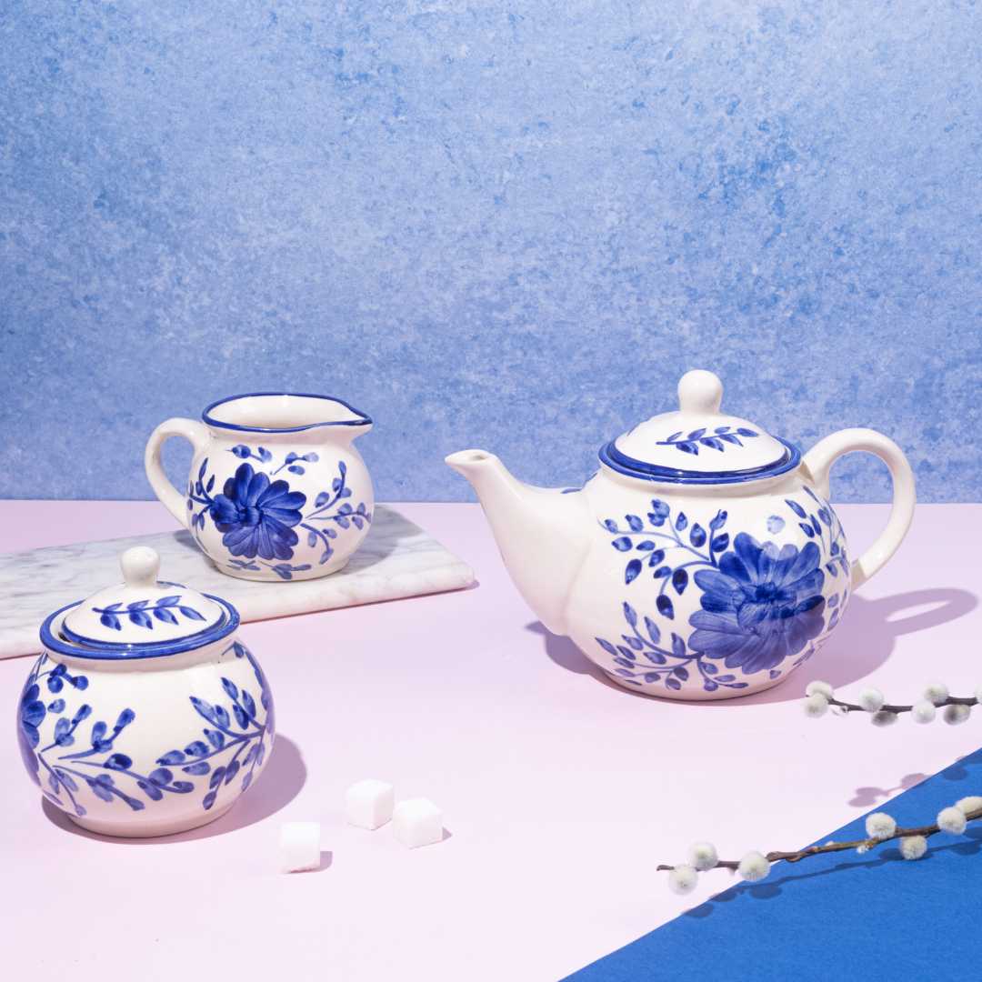 Sanaah 11pc Ceramic Tea Set Amalfiee Ceramics
