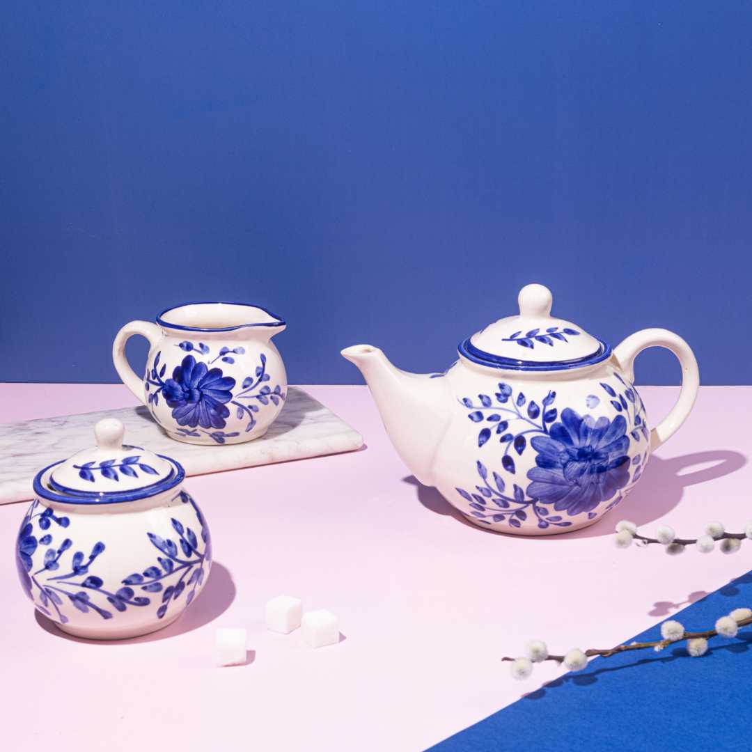 Sanaah 3pc Ceramic Tea Set Amalfiee Ceramics