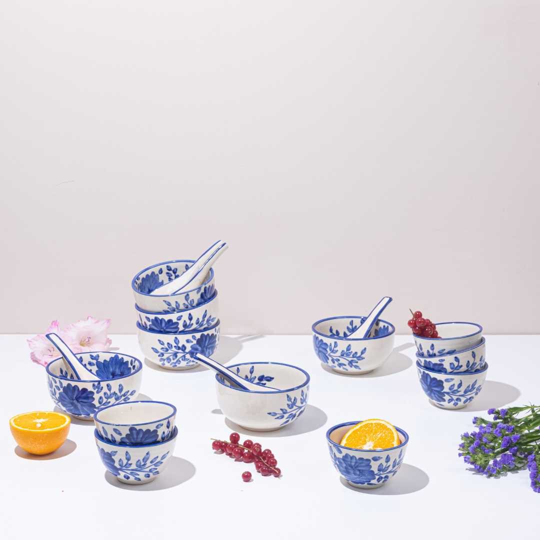 Sanaah 54pc Ceramic Dinner Set Amalfiee Ceramics