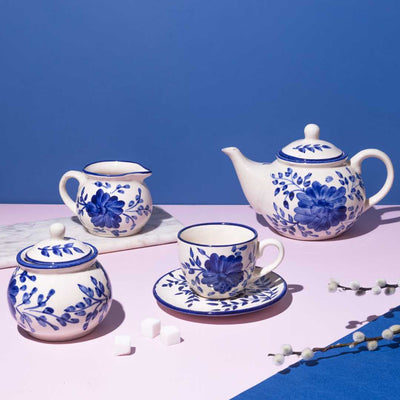 Sanaah 7pc Ceramic Tea Set Amalfiee Ceramics