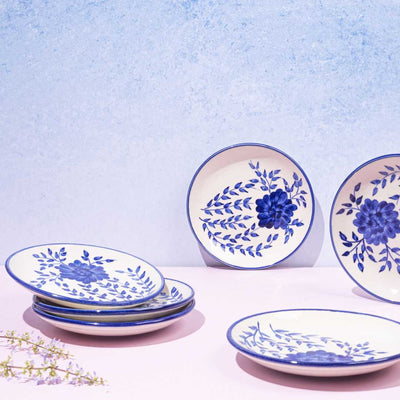 Sanaah Ceramic Quarter Plates Set of 4 Amalfiee Ceramics