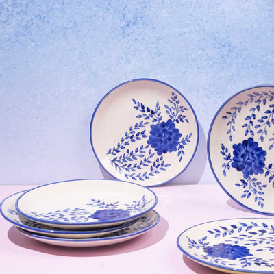 Sanaah Ceramic Quarter Plates Set of 6 Amalfiee Ceramics