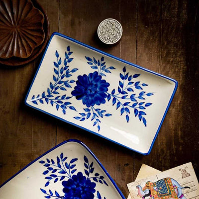 Sanaah Ceramic Rectangular Platter Amalfiee Ceramics