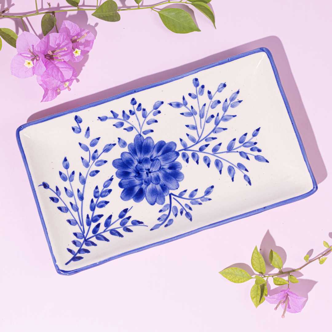 Sanaah Ceramic Rectangular Platter Amalfiee Ceramics