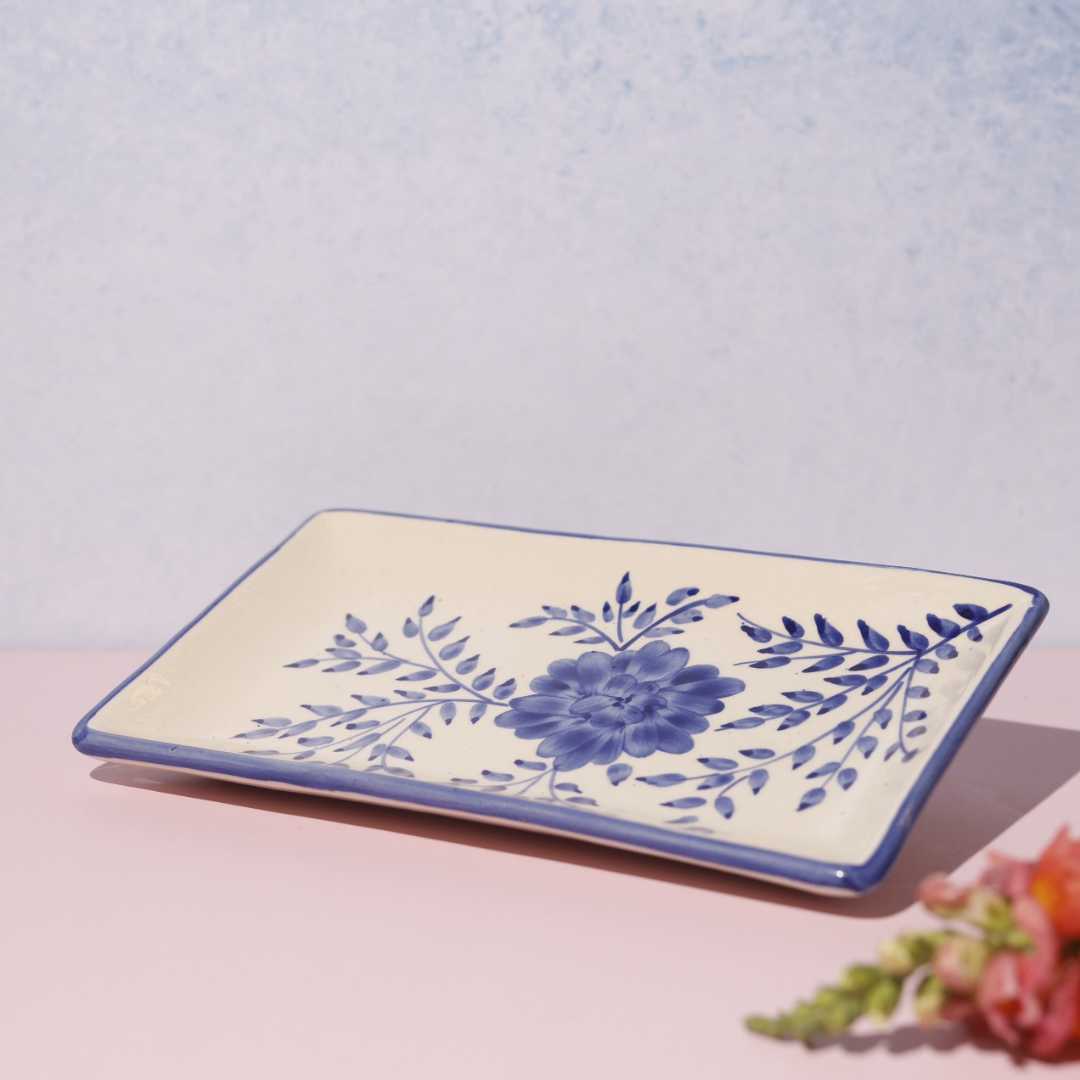 Sanaah Ceramic Rectangular Platter Amalfiee Ceramics